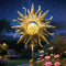 TAKE ME Sun Solar Lights Outdoor Waterproof Metal Garden Stakes for Patio