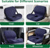 FuturaLoom Ergonomic Seat Cushion for Sciatica Relief & Long Driving - Memory Foam Back Support with Adjustable Strap