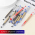 RIANCY Gel Pens, Liquid Ink Rollerball, Black Gel Ink, Quick Drying 0.35mm Japanese Style Extra Fine Point Pens for