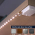 3 Pack 40 Inch 2700K BestLuz Battery Powered LED Strip Lights, Battery Operated LED Strip Lights for Shelves and Under