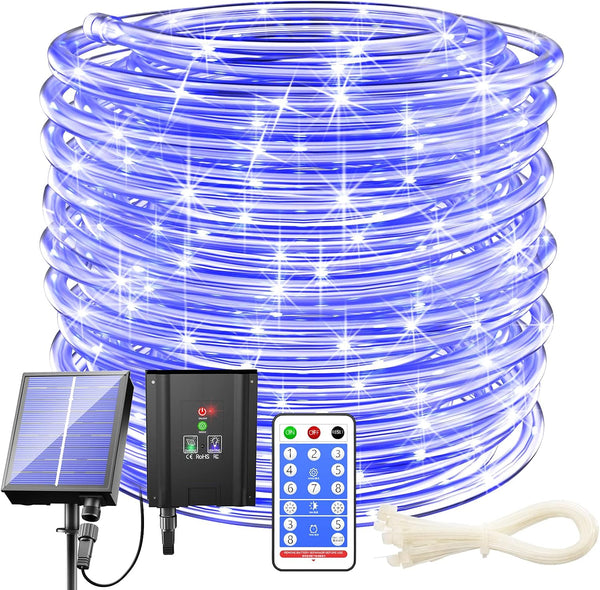 KerKoor Solar Rope Lights Outdoor Waterproof LED - 200 LED Solar Rope