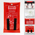 FLASLD Fire Blanket for Home and Kitchen, Emergency Fiberglass Fire Blankets, Flame Retardant Protection (3 ft x 3 ft)