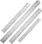 ZZTX Ruler Metal Straight Edge Stainless Steel Ruler Set, 6 Inch, 8 Inch, 12 Inch, 16 Inch, Bulk Set of 4