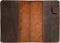 Hide & Drink Rustic Cover for Leuchtturm A6 Hardcover Notebook, Full Grain Leather, Handmade, Bourbon Brown (Notebook