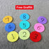 Aaskuu 4 Inch 72 Pack, Carpet Floor Spots Markers, Circles Dots for Teachers and Kids, Flexible Classroom Rug Mats