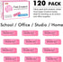 Shuttle Art 120 Pack Pink Erasers, Bulk Latex-Free Soft Erasers for School, Office, Kids, and Teachers Supplies
