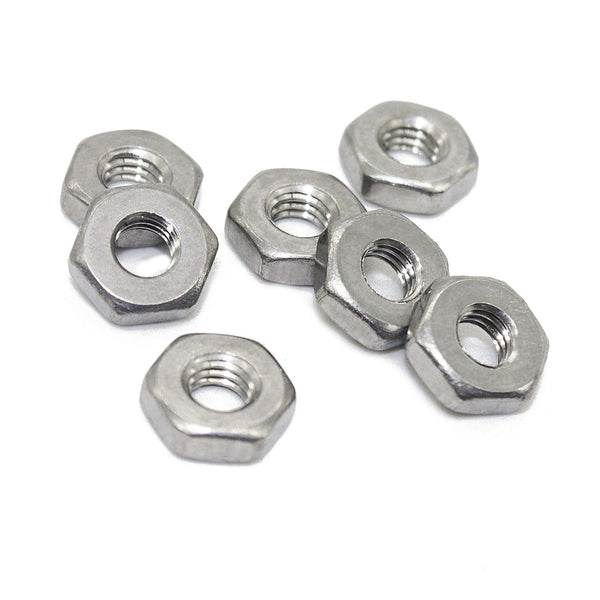 Fullerkreg 8-32 Hex Nut, Coarse Thread Hexagon Nut,18-8 Stainless Steel Hex Nut, Silver