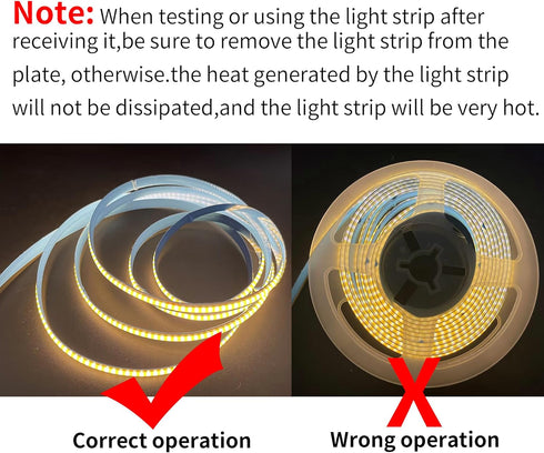 5V Lights,9.84FT/3M,Natural 4000K,320LEDs/M,8mm IP20,1M USB COB LED Strip White Width,Not Waterproof USB Cable,Flexible