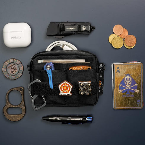 A3 TACTICAL_GEEK Storage EDC Pouch Organizer, Nylon Multi-Functional Utility Small Tool Pocket, Multi-Purpose Molle EDC