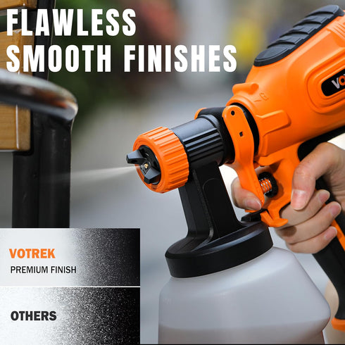 50PCS 3 8 Nozzles Paint Sprayer with Disposable Cup Liners & Replacement Dual-Gun, Electric HVLP Sprayer for House
