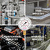 0-60psi/kpa Lead-Free Glycerin Filled Pressure Gauge, 2-1/2" Dial Size, Stainless Steel Case with Vent Valve