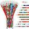 Outus 50 Pieces Christmas Holiday Wood Pencils with Eraser for Kids, 10 Styles, Xmas Classroom Party Favor Supply