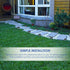 SH-RuiDu 10 Solar Pathway Ground Lights LED Solar String Ground Lights Solar Powered Inground Lights for Garden Lawn
