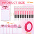 Fulmoon 48 Sets Breast Cancer Awareness Notepad, Ballpoint Pens, Cute Pink Ribbon Memo Pad