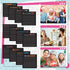 Yinder 24 Pcs Inspirational Sticky Notes | Cute Motivational Pad for Coworkers & Office Supplies | 3 x 3'' (Black)