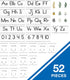 Carson Dellosa 52-Piece Farmhouse Manuscript Alphabet & Number Line Bulletin Board Set, Phonics Posters, Modern
