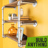 PIPE DÉCOR 3/4 in. Galvanized Malleable Iron Coupling, 8 Pack for DIY Furniture & Plumbing
