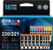 E-Z Ink Compatible Ink Cartridge Replacement for Canon PGI-220 PGI220 CLI-221 CLI221 (18 Pack, 6 Large Black, 3 Cyan, 3