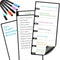 Magnetic Whiteboard for Fridge 3 Pcs 4.5"x10", Dry Erase Board for Refrigerator, Weekly Menu Board, Meal Planner