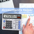 Desktop Calculator with Extra Large LCD Display, 12 Digits Accounting Calculator (OS-2135 Pro-2Pcs)
