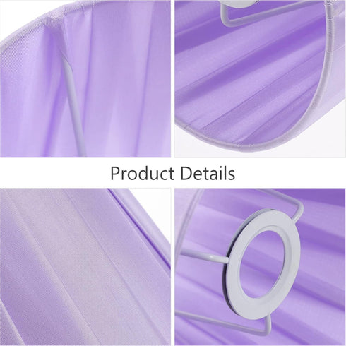 Kallory Modern Table Lamp Shade Light Weight Fabric Cover for Desk Bedside Lamps Easy to Install Elegant Design