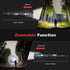 COSOOS LED Flashlight with Holster, Bright Tactical 1000 Lumen Flashlight, Zoomable 5-Mode Portable Waterproof