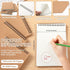 Graph Paper Spiral Notepad A5, Top Wirebound Notepad, 140 Pages for Writing, Sketching, Office Supplies (Kraft, 12 Pack)