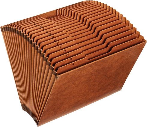 Pendaflex Heavy Duty Expanding File Folder - 21 Pockets with A-Z Tabs, Durable, Letter Size, Brown