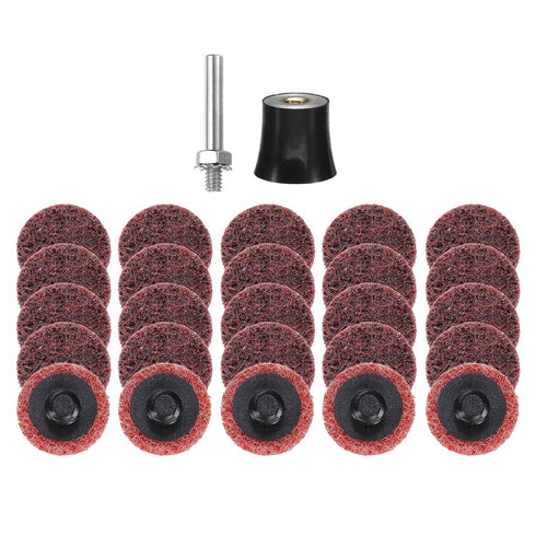 HARFINGTON 26pcs Quick Change Discs Set 1" Roll Lock Sanding Discs with