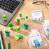Spakon Christmas Erasers Gifts for Students, 50 Cactus Erasers, Plants Shaped, 25 Gift Cards, Organza Bags