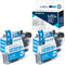 LCL Compatible Ink Cartridge Replacement for Brother LC3019 LC3017 XXL High Yield (2-Pack Cyan)