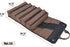 15-Pockets 15L WELKINLAND Heavy-Duty Waxed Canvas Tool roll, Tool Wrap Roll, Tool Up Roll Bags, Tool Bag Roll, Tool
