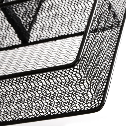 Hiceeden 2 Pack Mesh Metal Desk Drawer Organizer - 16.1"x12.2"x2" 6 Compartment Tray with Adjustable Dividers for