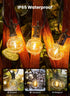 25FT 12+1 G40 Bulbs IP65 Dimmable Brightown Outdoor String Lights, Shatterproof Patio Lights, Waterproof Hanging