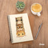 LABUK 7 Pack Blank Notebook, 100 Pages Unlined Spiral Notebook, 8.3"x 5.5" Soft Cover Kraft Memo Notepads