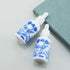 6 PCS Blue and White Porcelain Ceramic Dropper Bottles, 1oz (30ml) for Perfume, Aromatherapy, Essential Oils, Funnel