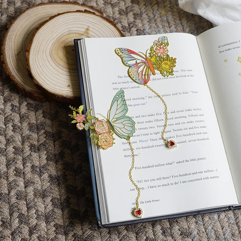 Butterfly Bookmarks for Women, Cute Funny Metal Book Markers, Unique Gifts for Book Lovers and Teachers