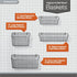 Spectrum (Pack 2) Pegboard & Wall Mount Wire Basket Small (Industrial Gray) - Storage & Organizer for Garage, Tools