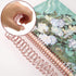 Zonon 6 Pieces Binding Wire, Twin Loop Spines, 1 Inch Cinch Diameter, 23 Holes for Document Notebook Making (Rose Gold)