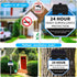 OOSSXX Solar Power Deck LED Light Clip-On Security Sign Spotlight (Max 14 Hours Working, Large Capacity Battery)