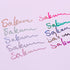 Silver Shadow Gel Ink Pen, 10-Piece 1.0 mm, Assorted Colors