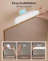 2 Pack 3 Dimming, EZVALO Wireless Makeup Light, Rechargeable Vanity Lights for Mirror with Color Modes, Stepless Touch