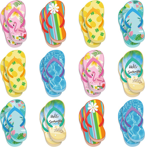 Flip Flop Sticky Notes: Luau Party Favors, Hawaiian Fun Note Pads, Summer Themed, Colorful Flip Flop Notepads for Kids