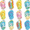 Flip Flop Sticky Notes: Luau Party Favors, Hawaiian Fun Note Pads, Summer Themed, Colorful Flip Flop Notepads for Kids
