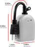 1 Pack, 53634 UltraPro Outdoor Outlet Timer, Dusk-to-Dawn Sensor, Single Outlet Light , Simple Automation