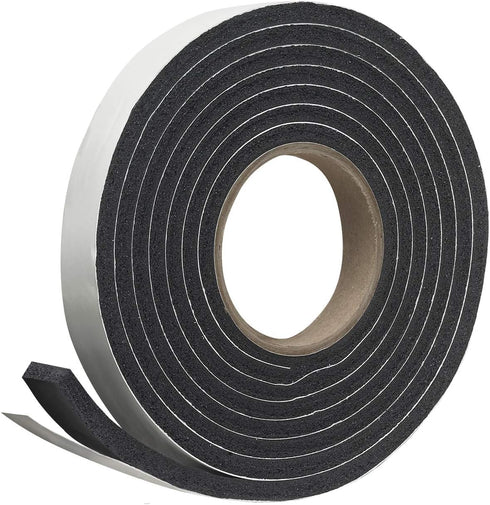 Frost King R538H Foam Tape, 3/8" W, 5/16" T, 10 ft L, Black
