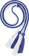Double Graduation Honor Cords, Royal Blue and White, 68" Long