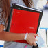 Five Star 3 Subject Spiral Notebook + Study App, 10-1/2" x 8", 150 Sheets, Wide Ruled Paper, Red (72029)
