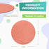 Round PU Leather Mouse Pad, Stitched Edge Micro-Fiber Base, Non-Slip Waterproof, 9 x 9 Inch (Pink)
