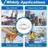 500 Pcs 304 Stainless Flat Washer Assortment for Factories, Kitchens, and Outdoor Construction